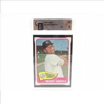 Graded 1965 Mickey Mantle Baseball Card