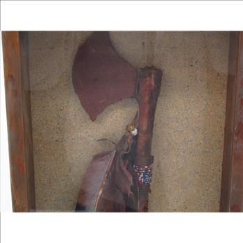 Metal Head Tomahawk In Display Case