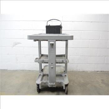 Rubbermaid Push Cart And  Battery