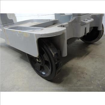 Rubbermaid Push Cart And  Battery