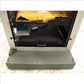 Identix Fingerprint Scanner With Computer And Cabinet With Servers - 2 Pieces