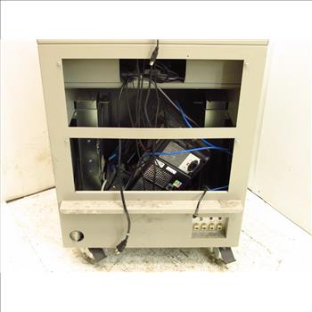 Identix Fingerprint Scanner With Computer And Cabinet With Servers - 2 Pieces