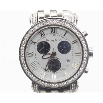 Men's Benny & Co. 3 Carat Diamond Watch - Evaluated By Independent Specialist