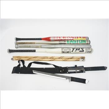 Baseball Bat Lot, 7 Pieces