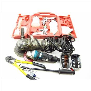 Husky Spray Gun Kit, Black & Decker Sander, And More