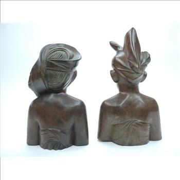 AA Fatimah Wooden Statues, 2 Pieces