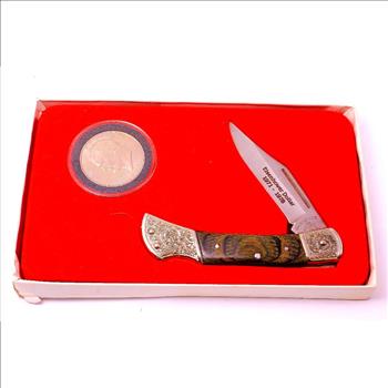 Dwight D. Eisenhower Commemorative Coin And Knife Set