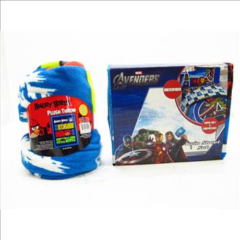 Angry Birds Blanket And Avenger Sheet Set