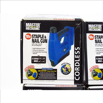 Master Mechanic Cordless Staple & Nail Guns, 4 Pieces