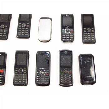Samsung & Other Assorted Cell Phones, 10+ Pieces