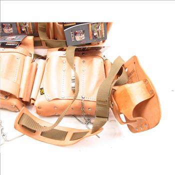 Husky Electricians Tool Pouches And A Tool Belt - 5 Pieces