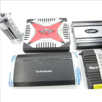 Pyle Amplifier And More, 7 Pieces