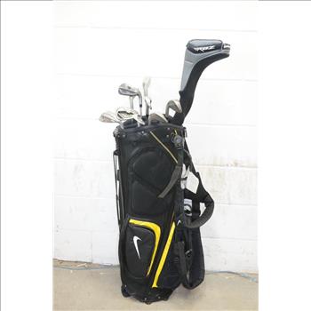 Nike Livestrong Golf Bag With Driver And Irons