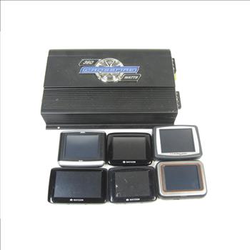 Crossfire Car Amplifier And GPS, 7 Pieces
