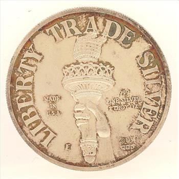 1985 Liberty Trade Silver .999 Fine Silver Round - One Troy Ounce