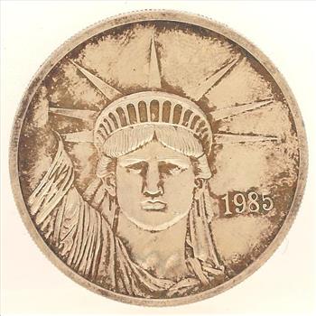 1985 Liberty Trade Silver .999 Fine Silver Round - One Troy Ounce