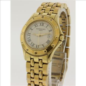 RAYMOND WEIL 18kt Gold Electroplated Swiss Quartz Watch