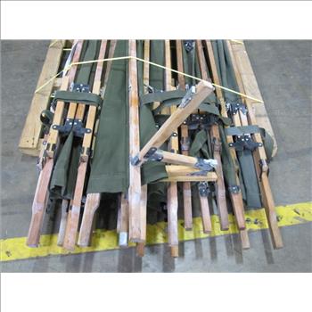 Vintage Military Style Medical Litters, 10 Pieces