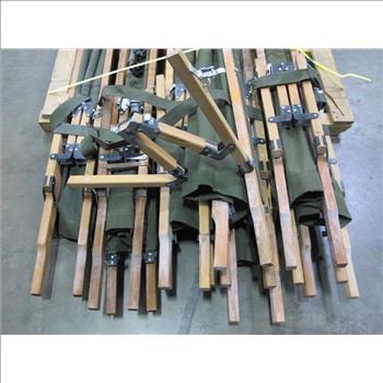 Vintage Military Style Medical Litters, 10 Pieces
