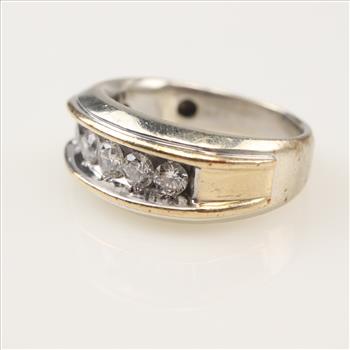 10kt Two-Tone Gold Diamond Band