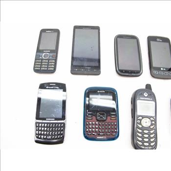 Samsung Cell Phone And Other Assorted Cell Phones, 10+ Pieces