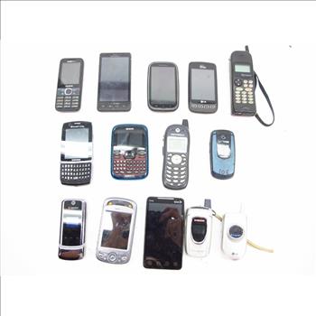 Samsung Cell Phone And Other Assorted Cell Phones, 10+ Pieces