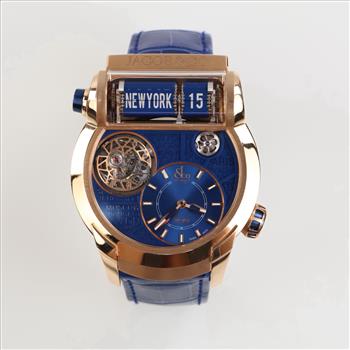 Jacob & Co 18kt Gold Epic Tourbillon Watch- Evaluated By Our Certified Gemologist - AGS / GIA