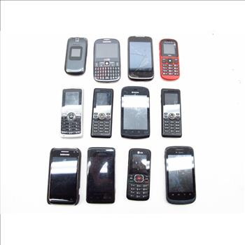 Assorted Cell Phones, 10+ Pieces