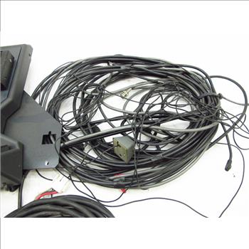 Panasonic Monitor And Assorted Wires And Adapters