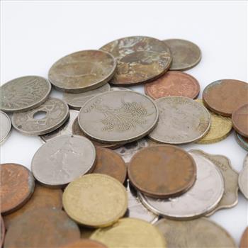 1+lb Foreign Coins