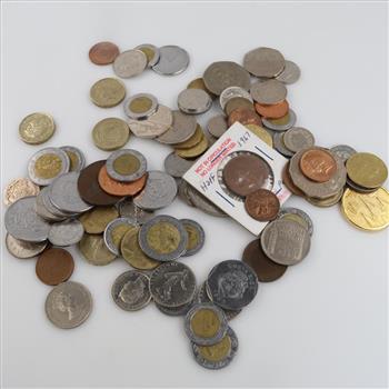 1+lb Foreign Coins