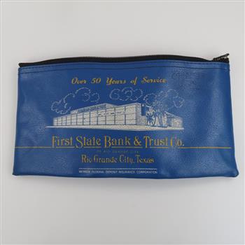 1st State Bank & Trust Co, Zipper Bag, Rio Grande City, TX