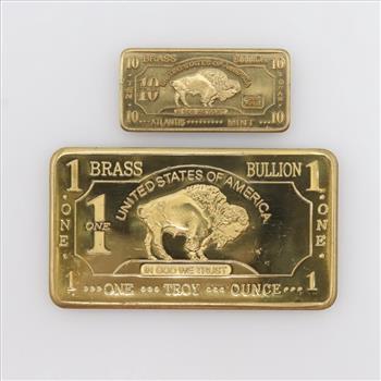 2 Bullion Brass Bars