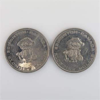 2 Canadian Klondike Dollars