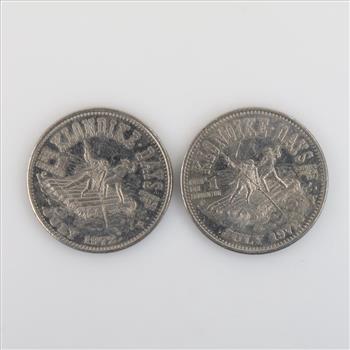 2 Canadian Klondike Dollars
