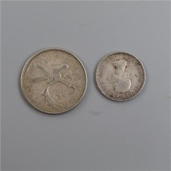 2 Canadian Silver Coins