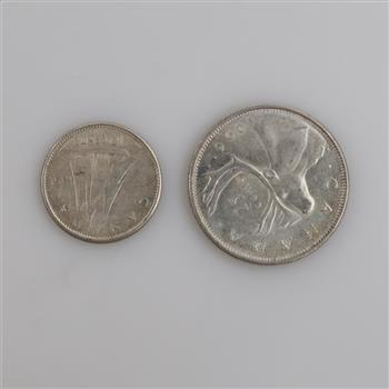 2 Canadian Silver Coins