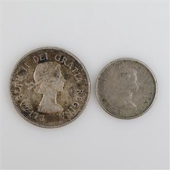 2 Canadian Silver Coins