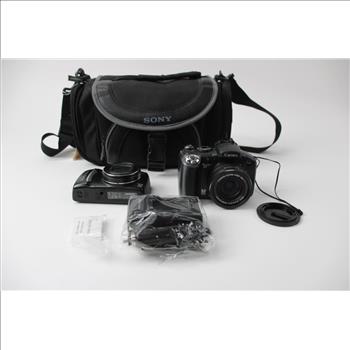 2 Canon Digital Camera, PowerShot S5 , SX120, IS, Charger, Bag