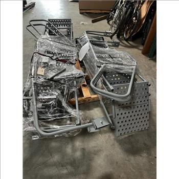 (2) Cotterman 6 Step Rolling Safety Ladder - MISSING PARTS