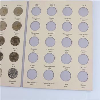 2 Fifty State Commemorative Quarters Booklet; 72+ Pieces