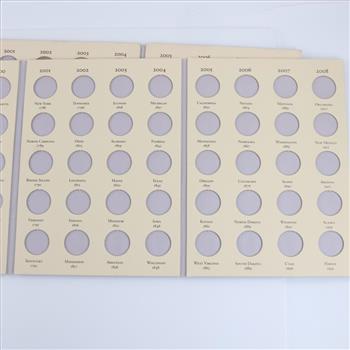 2 Fifty State Commemorative Quarters Booklet; 72+ Pieces