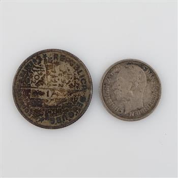 2 Foreign Silver Coins
