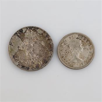 2 Foreign Silver Coins