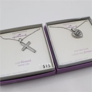 2 Hallmark Connections Necklaces