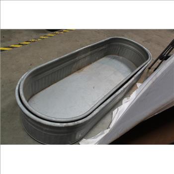 2 Metal Water Troughs