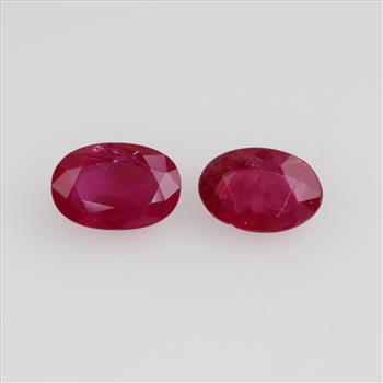 2 Oval Rubies