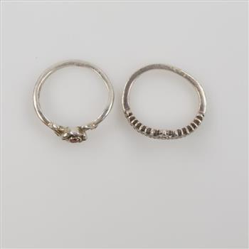 2 Pandora Sterling Silver Rings