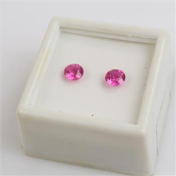 2 Pink Sapphire Loose Facet Stones