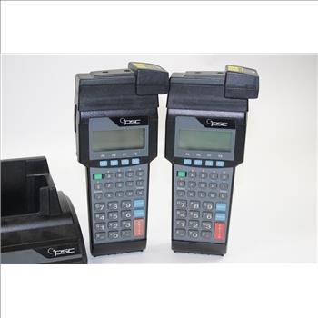 2 PSC PT2000 Portable Data Terminal And 2 PSC PT Dock Charging Stations